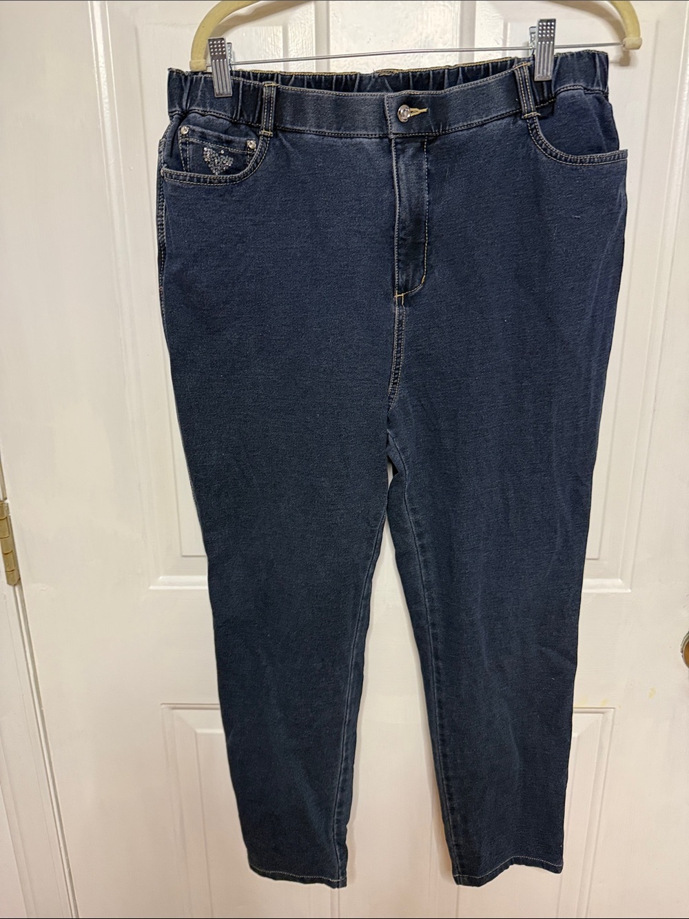 Dream Jeanne’s by Quacker Factory Women's Dark Jeans size 16 36” waist